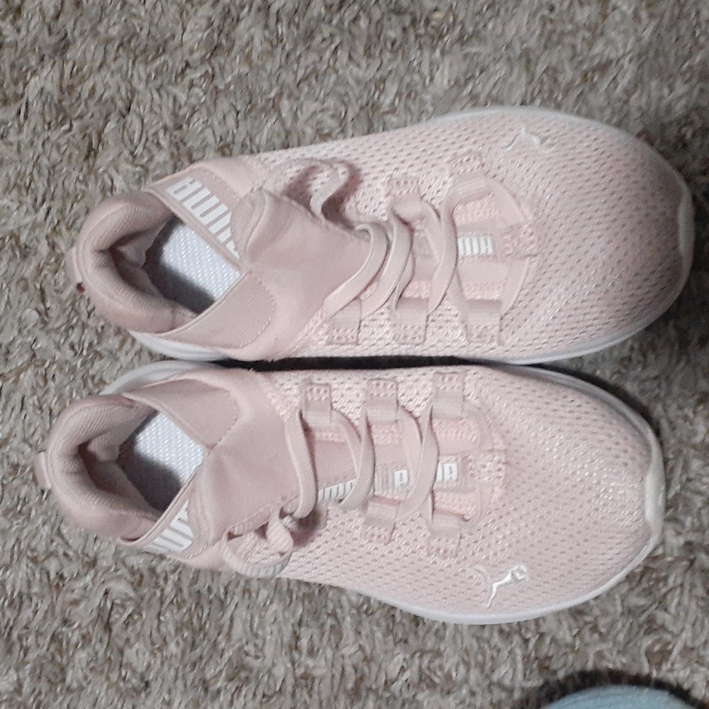 Puma Little Girls Pink Shoes, Size:1C